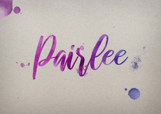 Free photo of Pairlee Watercolor Name DP