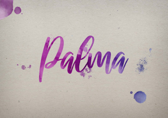 Free photo of Palma Watercolor Name DP