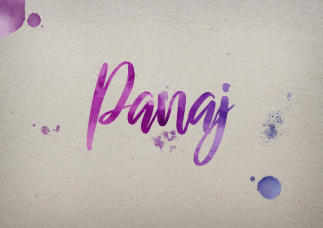 Free photo of Panaj Watercolor Name DP