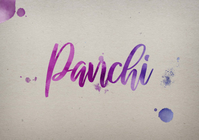 Free photo of Panchi Watercolor Name DP