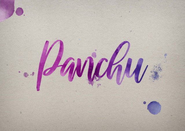 Free photo of Panchu Watercolor Name DP