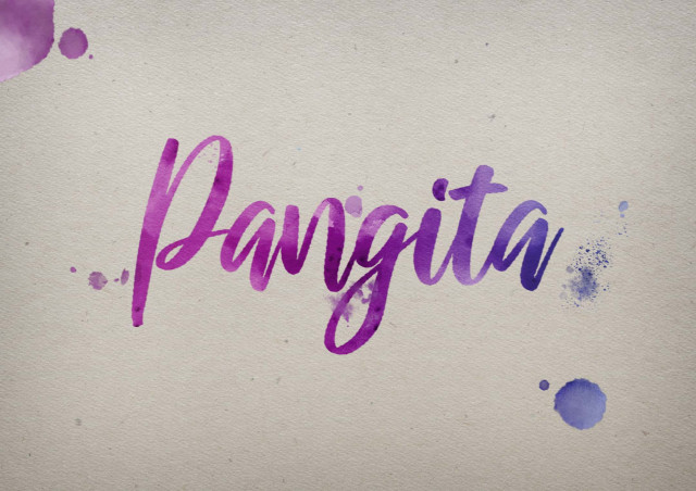 Free photo of Pangita Watercolor Name DP