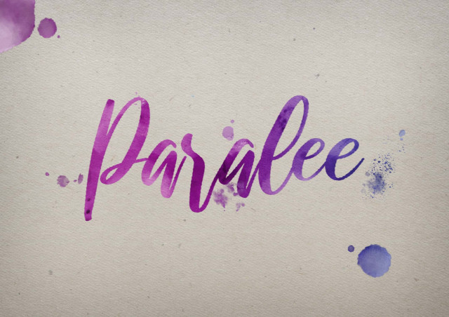Free photo of Paralee Watercolor Name DP
