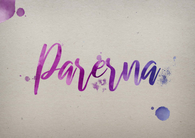 Free photo of Parerna Watercolor Name DP