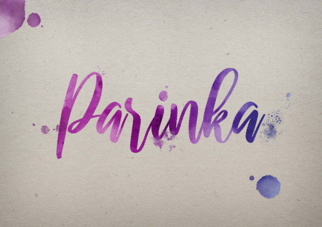 Free photo of Parinka Watercolor Name DP