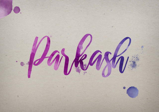 Free photo of Parkash Watercolor Name DP