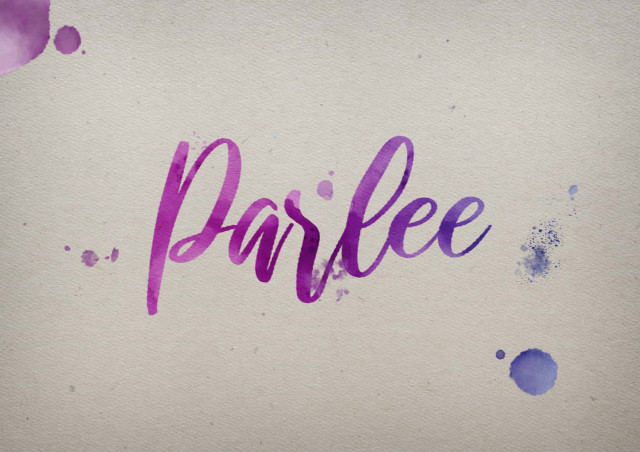 Free photo of Parlee Watercolor Name DP