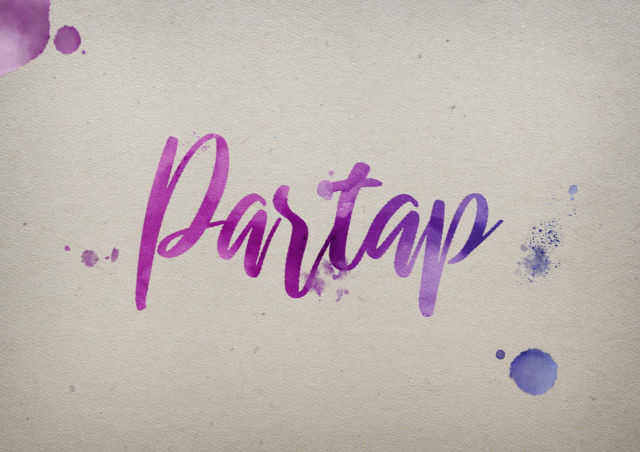 Free photo of Partap Watercolor Name DP