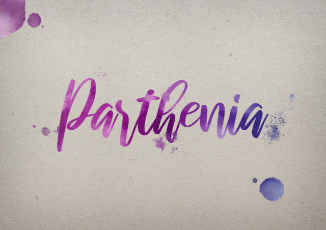 Free photo of Parthenia Watercolor Name DP