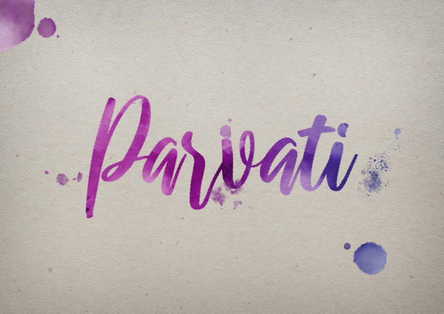 Free photo of Parvati Watercolor Name DP