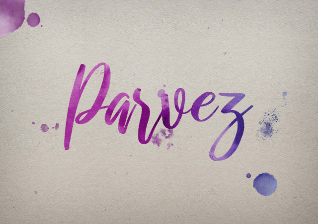 Free photo of Parvez Watercolor Name DP