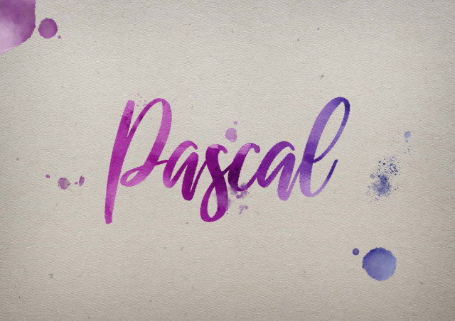 Free photo of Pascal Watercolor Name DP