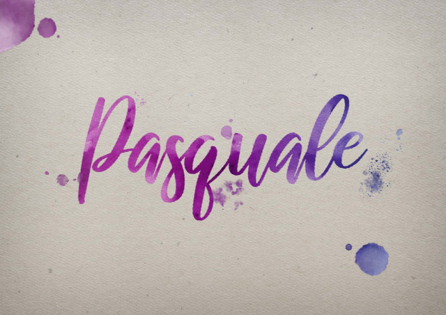 Free photo of Pasquale Watercolor Name DP