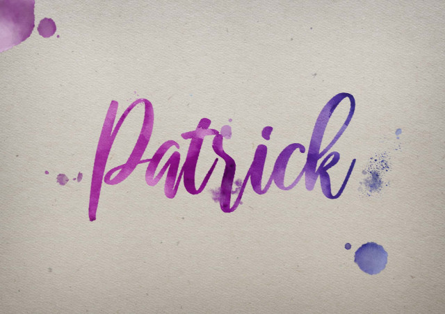 Free photo of Patrick Watercolor Name DP