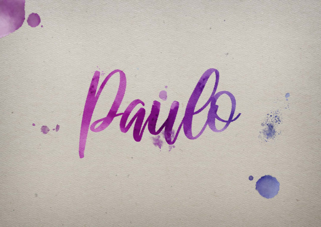 Free photo of Paulo Watercolor Name DP