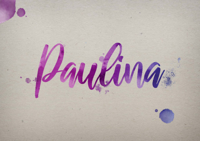 Free photo of Paulina Watercolor Name DP