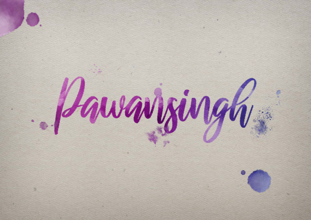 Free photo of Pawansingh Watercolor Name DP