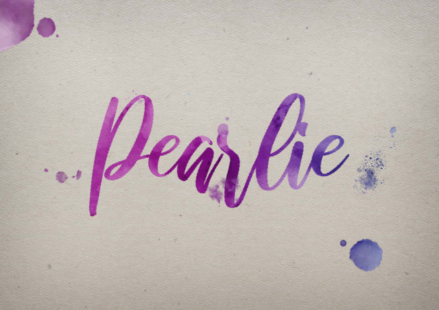 Free photo of Pearlie Watercolor Name DP