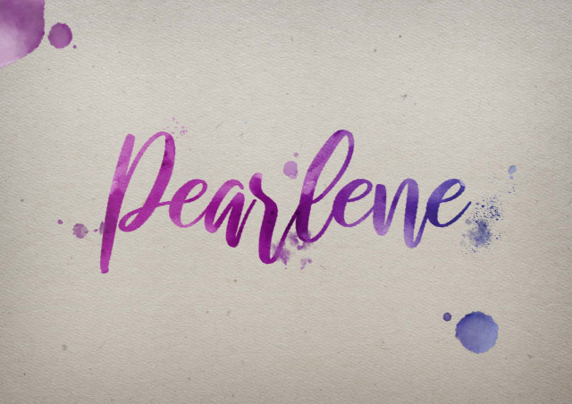 Free photo of Pearlene Watercolor Name DP