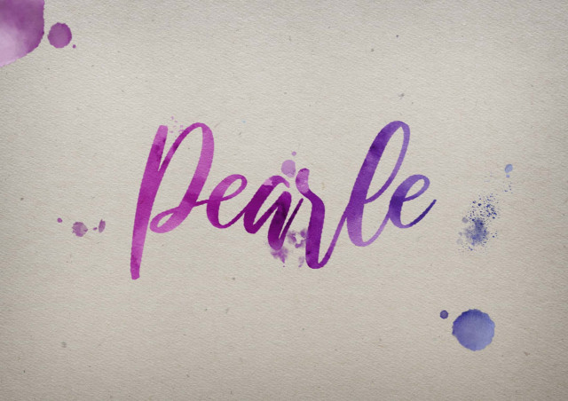 Free photo of Pearle Watercolor Name DP