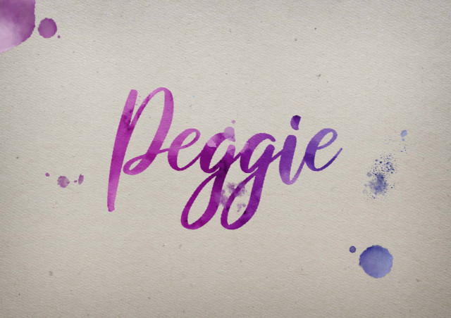 Free photo of Peggie Watercolor Name DP