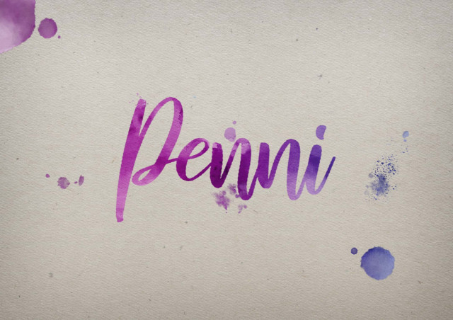 Free photo of Penni Watercolor Name DP