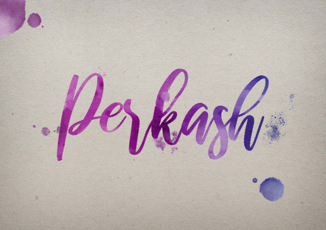 Free photo of Perkash Watercolor Name DP