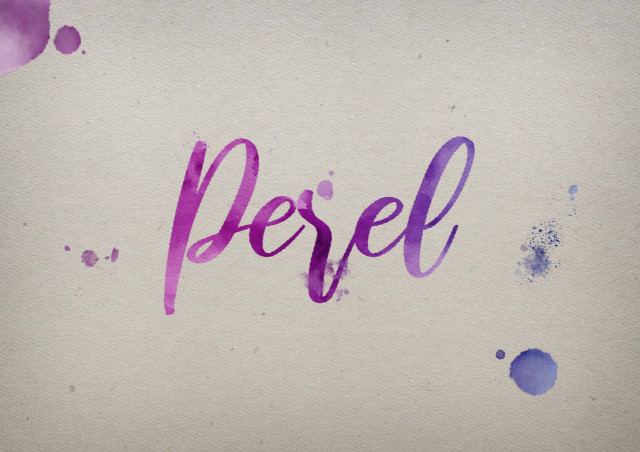Free photo of Perel Watercolor Name DP