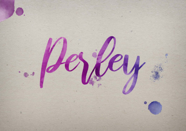 Free photo of Perley Watercolor Name DP