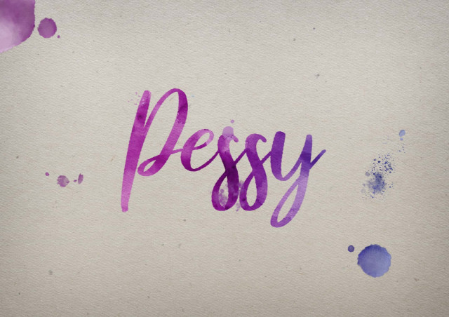 Free photo of Pessy Watercolor Name DP