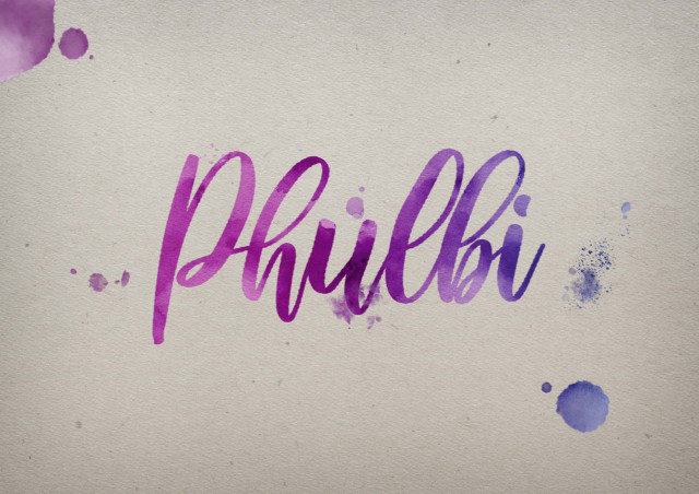 Free photo of Phulbi Watercolor Name DP