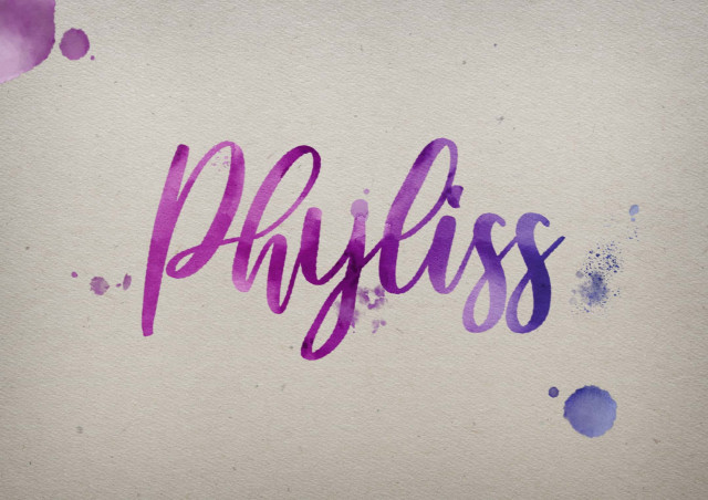 Free photo of Phyliss Watercolor Name DP