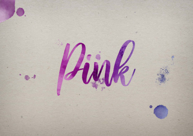 Free photo of Pink Watercolor Name DP