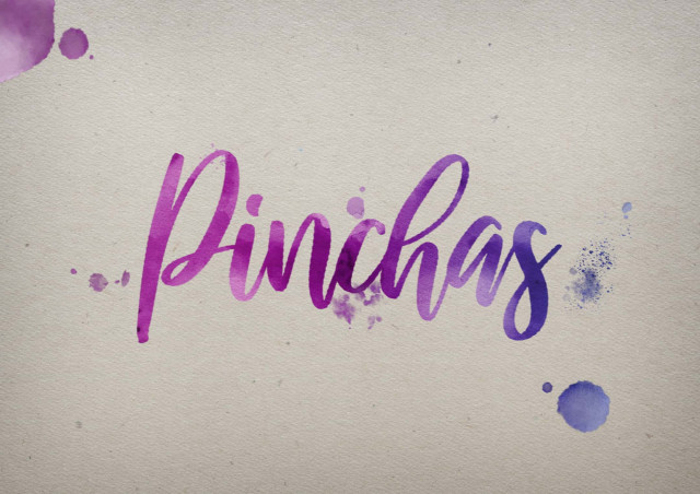 Free photo of Pinchas Watercolor Name DP