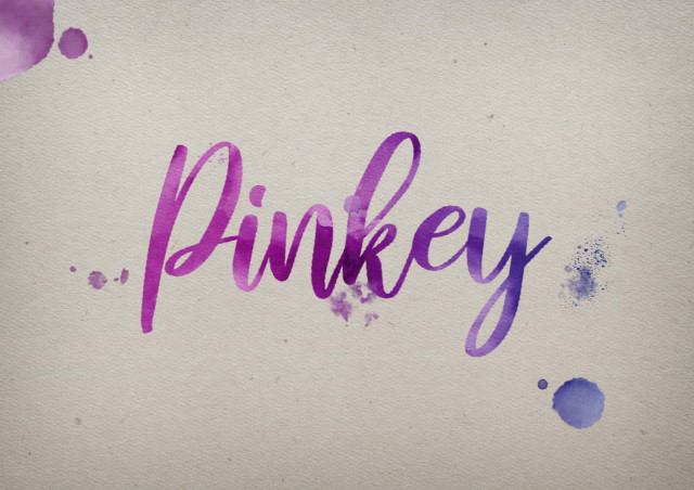 Free photo of Pinkey Watercolor Name DP