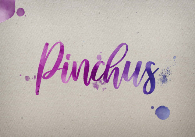 Free photo of Pinchus Watercolor Name DP