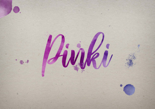 Free photo of Pinki Watercolor Name DP