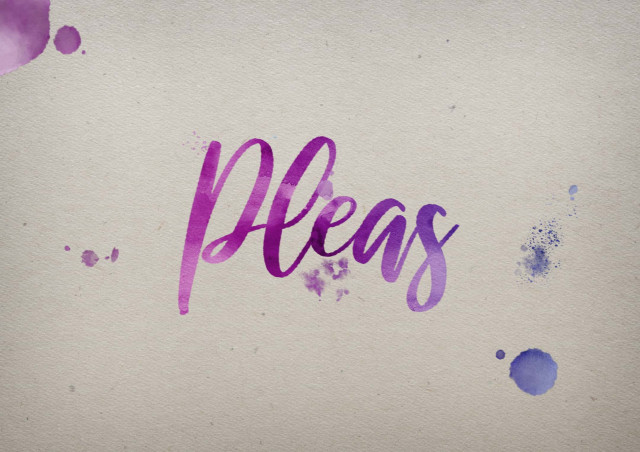 Free photo of Pleas Watercolor Name DP