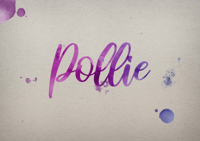 Free photo of Pollie Watercolor Name DP