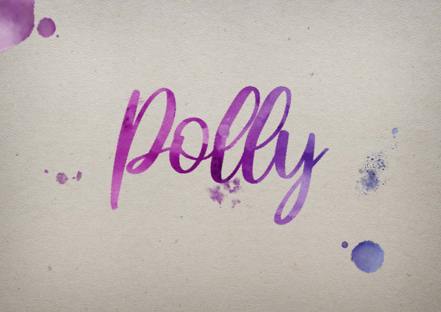 Free photo of Polly Watercolor Name DP