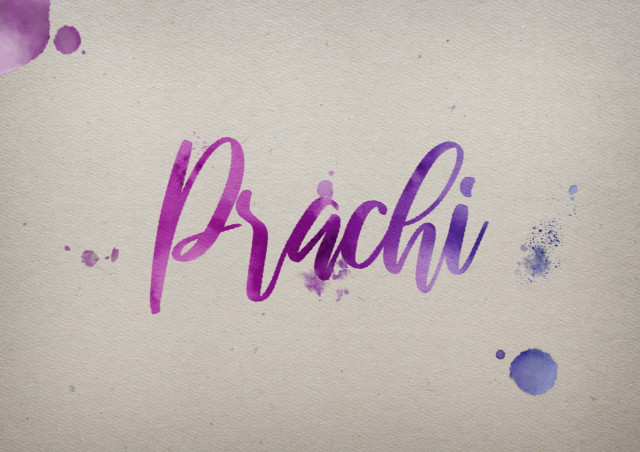 Free photo of Prachi Watercolor Name DP