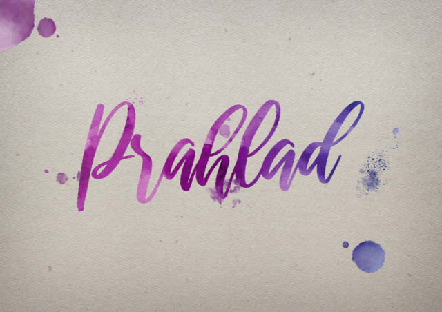 Free photo of Prahlad Watercolor Name DP