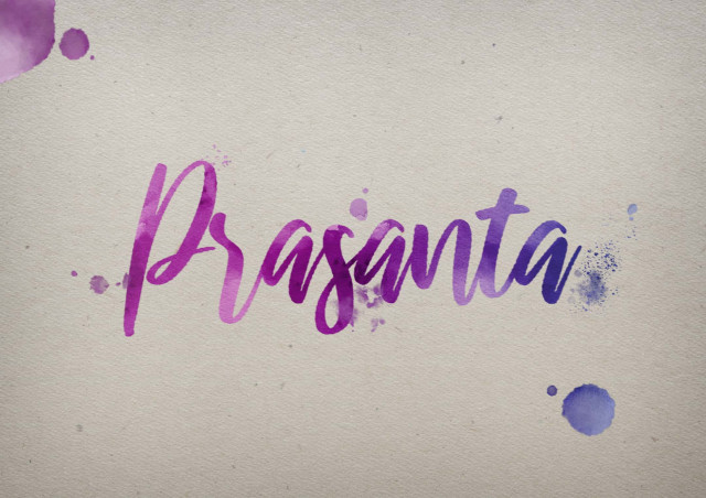 Free photo of Prasanta Watercolor Name DP