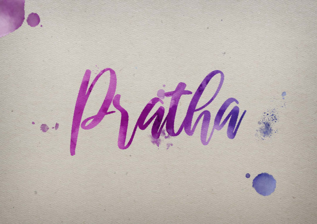 Free photo of Pratha Watercolor Name DP