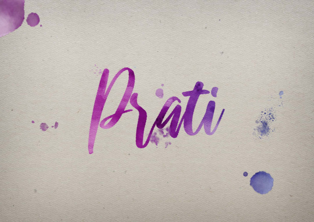 Free photo of Prati Watercolor Name DP