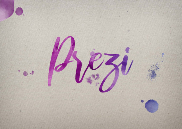 Free photo of Prezi Watercolor Name DP