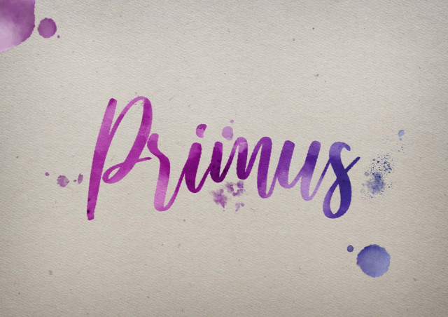 Free photo of Primus Watercolor Name DP