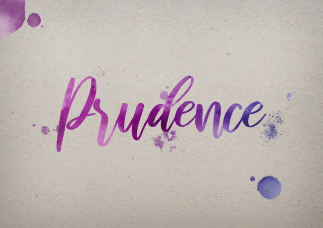 Free photo of Prudence Watercolor Name DP