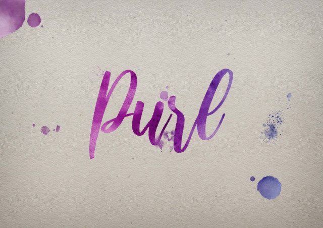 Free photo of Purl Watercolor Name DP