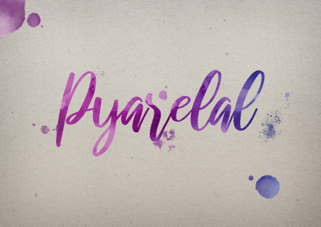 Free photo of Pyarelal Watercolor Name DP